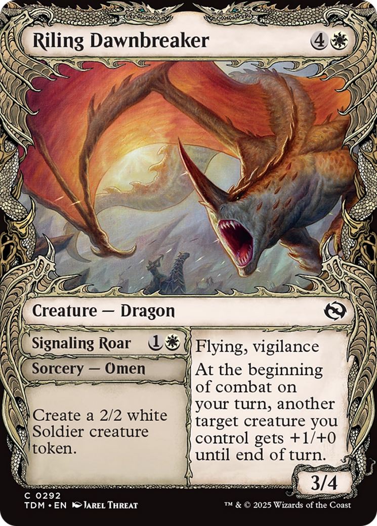 Riling Dawnbreaker // Signaling Roar (0292) (Showcase) - Foil