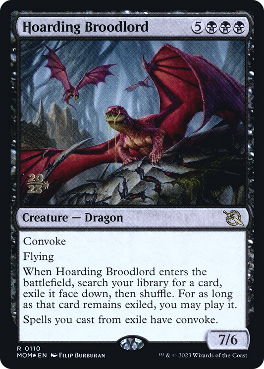 Hoarding Broodlord (0110) (Prerelease) - Foil