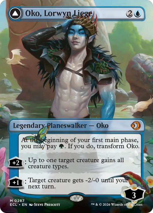 Oko, Lorwyn Liege // Oko, Shadowmoor Scion (0287) (Borderless) (ECL) - Foil