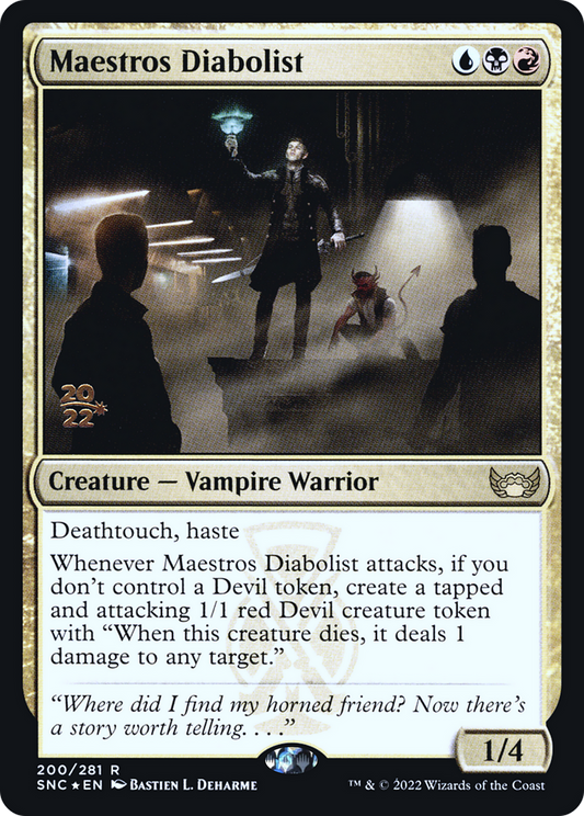 Maestros Diabolist (200) (Prerelease) (PSNC) - Foil