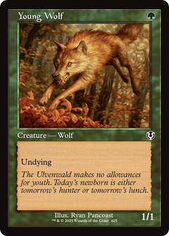 Young Wolf (0425) (Retro Frame) - Foil