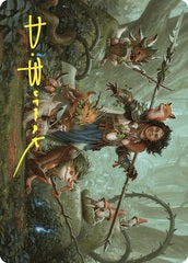 Ellivere of the Wild Court (49/81) Art Card (AWOE) - Gold-Stamped Signature