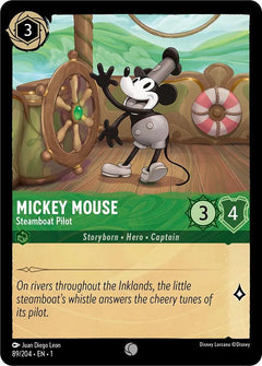 Mickey Mouse, Steamboat Pilot (0089) - Cold Foil