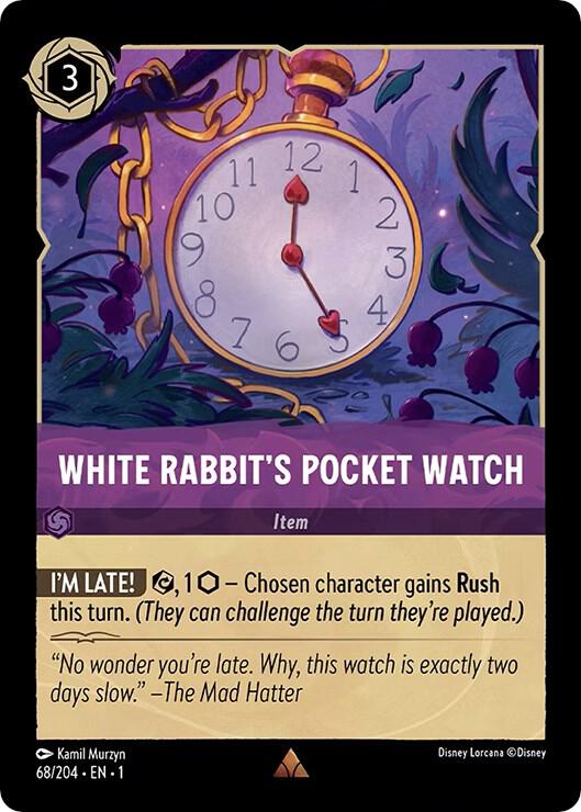 White Rabbit's Pocket Watch (0068) - Cold Foil