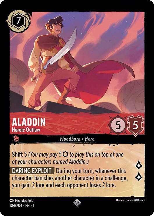 Aladdin, Heroic Outlaw (0104) - Cold Foil