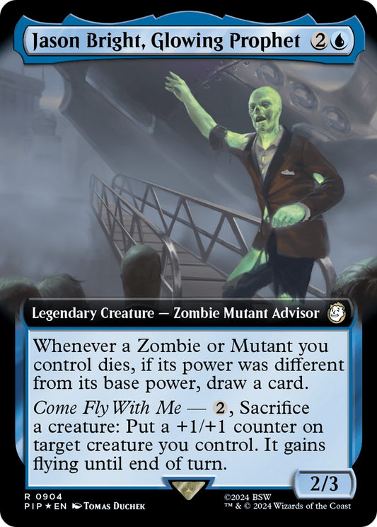 Jason Bright, Glowing Prophet (0904) (Extended Art) - Surge Foil