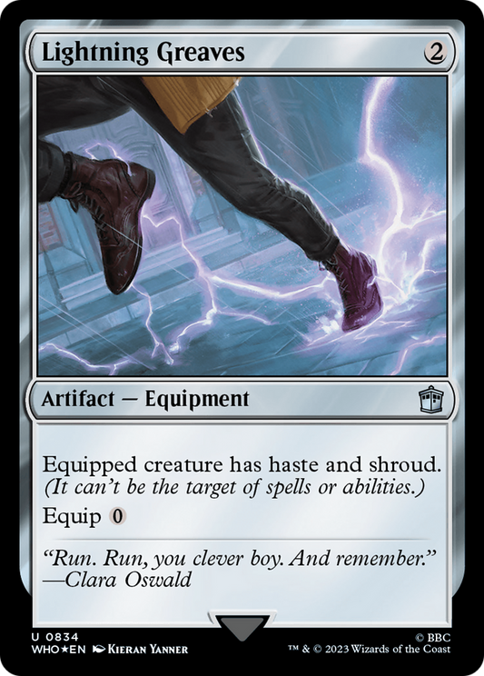 Lightning Greaves (0834) - Surge Foil