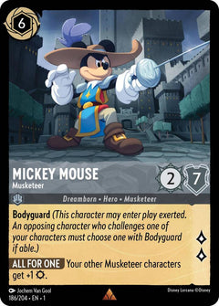 Mickey Mouse, Musketeer (0186) - Cold Foil