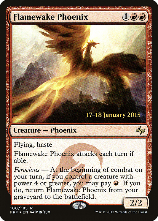 Flamewake Phoenix (100) (Prerelease) - Foil