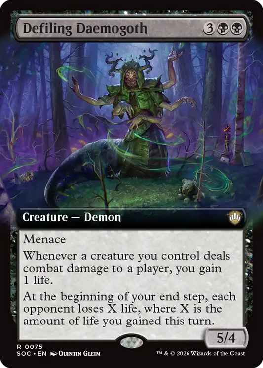 Defiling Daemogoth (0075) (Extended Art) (SOC)