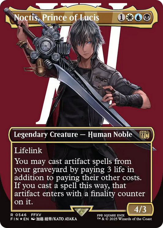 Noctis, Prince of Lucis (0546) (Borderless) - Surge Foil