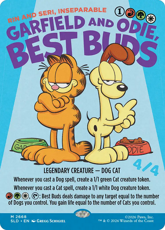 Garfiled and Odie, Best Buds [Rin and Seri, Inseparable] (2668) (Showcase) (SLD)