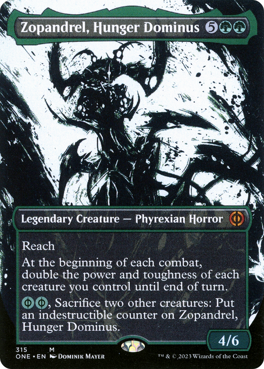 Zopandrel, Hunger Dominus (315) (Borderless) (Showcase) - Foil