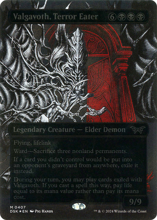 Valgavoth, Terror Eater (0407) (Borderless) (Showcase) - Textured Foil