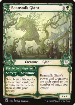 Beanstalk Giant // Fertile Footsteps (295) (Showcase) - Foil
