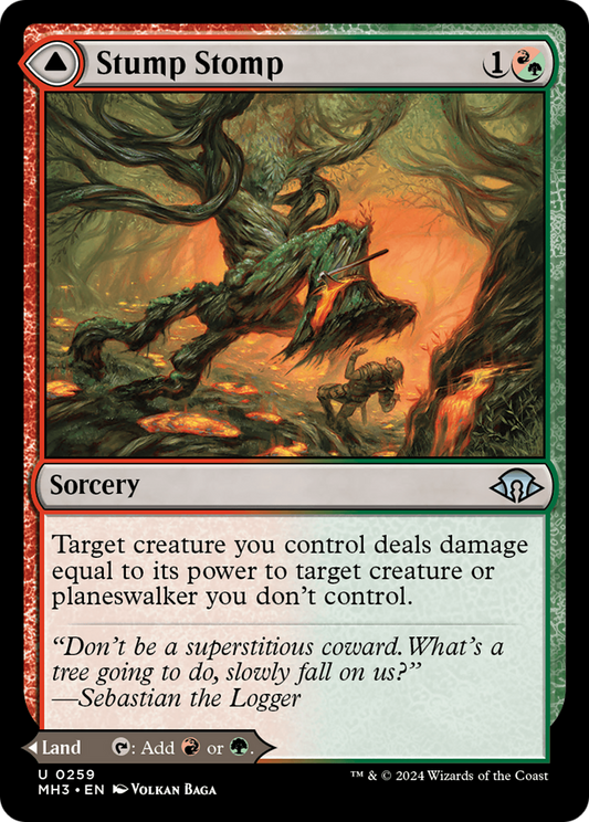 Stump Stomp // Burnwillow Clearing (MH3) - Foil