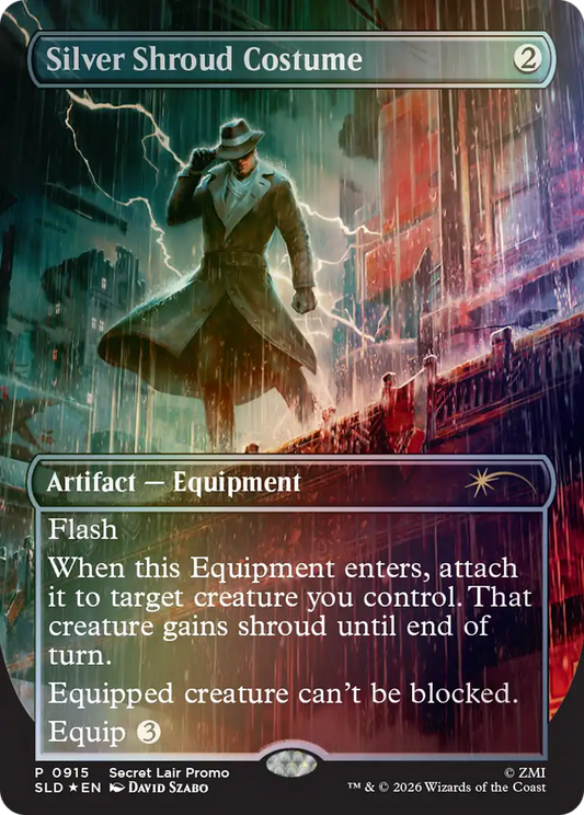 Silver Shroud Costume (0915) (Borderless) (SLD) - Foil