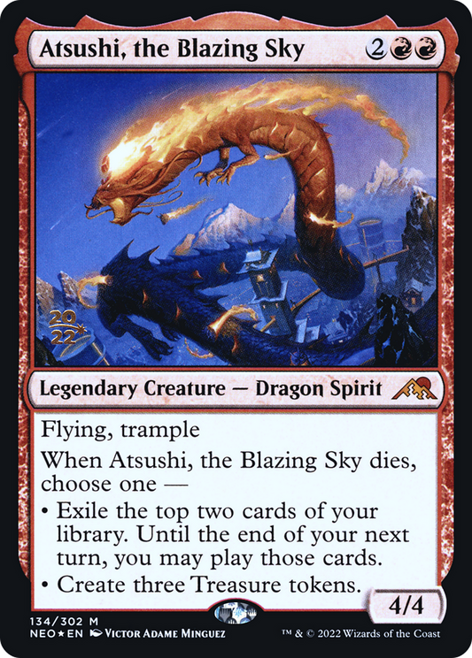 Atsushi, the Blazing Sky (134) (Prerelease) - Foil