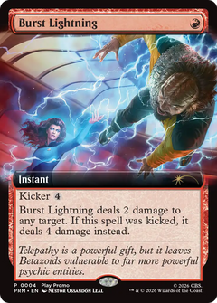 Burst Lightning (0004) (Extended Art) (Play Promo) (PW26) - Foil