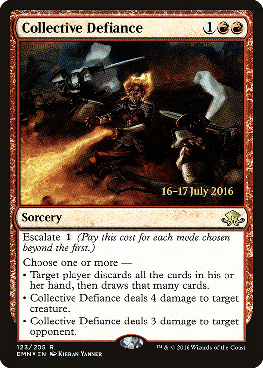 Collective Defiance (123) (Prerelease) - Foil