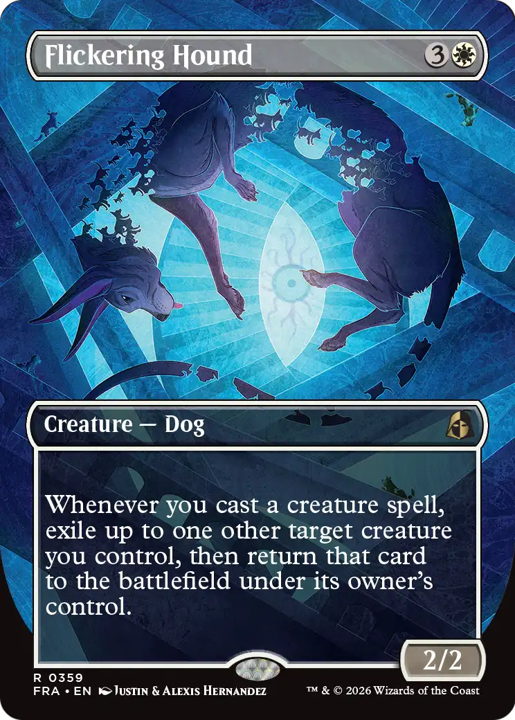 Flickering Hound (0359) (Borderless) (FRA) - Foil