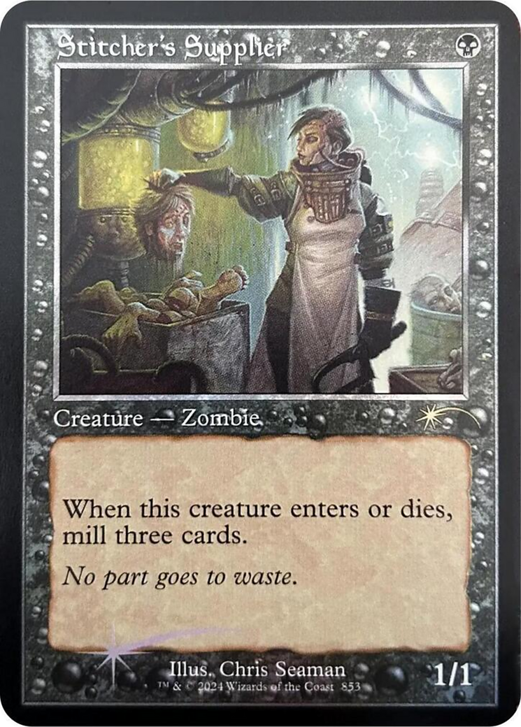 Stitcher's Supplier (853) (Retro Frame) - Foil