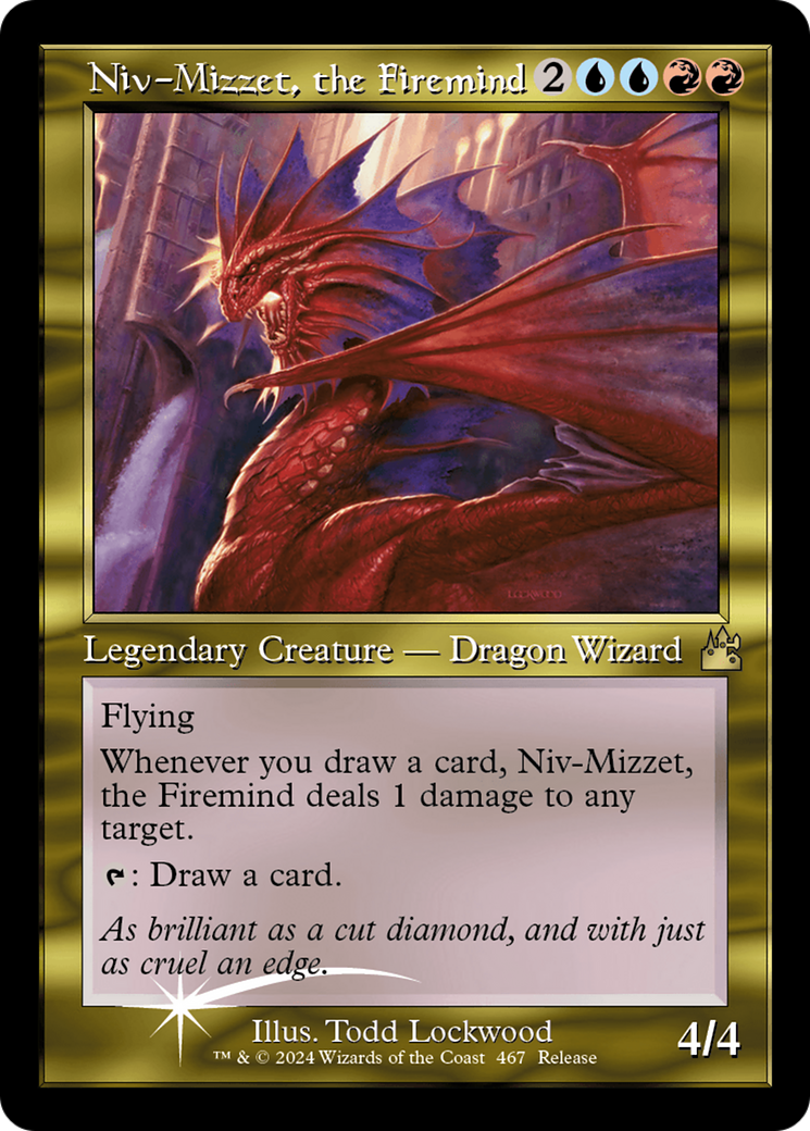Niv-Mizzet, the Firemind - Foil - Retro Frame