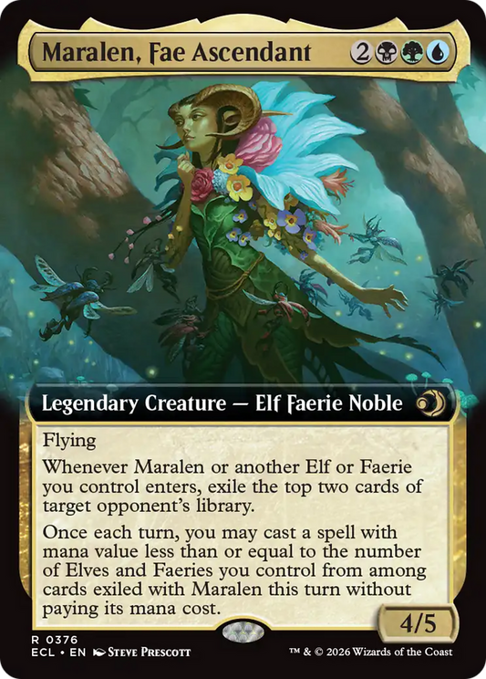 Maralen, Fae Ascendant (0376) (Extended Art) (ECL) - Foil