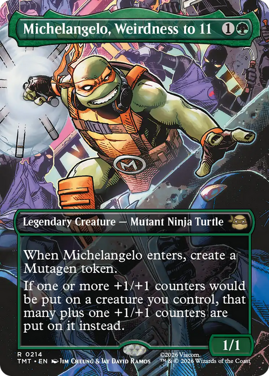 Michelangelo, Weirdness to 11 (0214) (Borderless) (TMT) - Foil