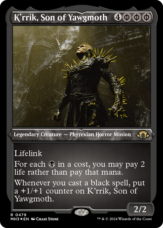 K'rrik, Son of Yawgmoth (0479) - Foil Etched
