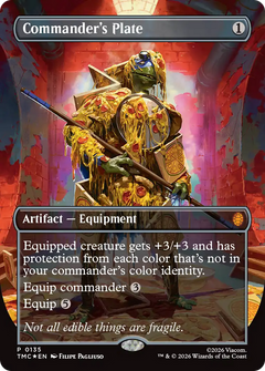 Commander's Plate (0135) (Borderless) (TMC) - Foil