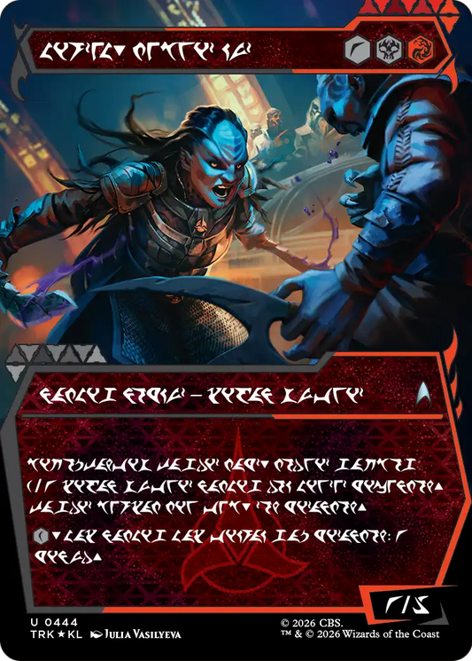 L'Rell, Fierce Visionary (0444) (Klingon Script) (Showcase) (TRK) - Surge Foil