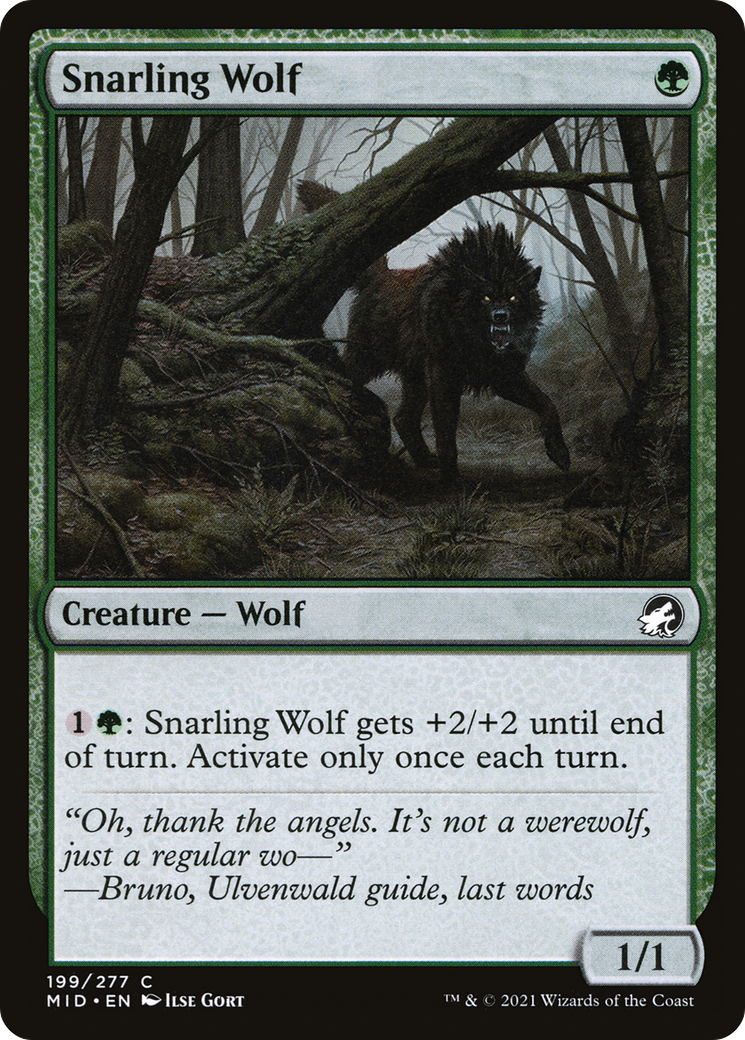Snarling Wolf - Foil