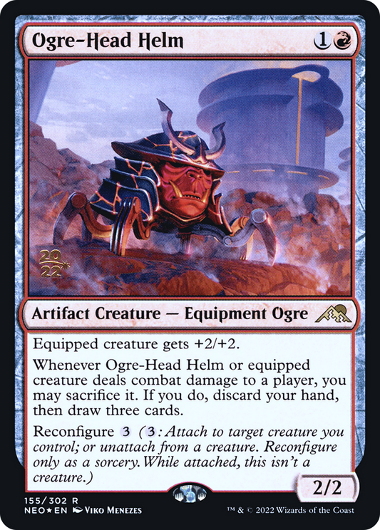Ogre-Head Helm (155) (Prerelease) - Foil