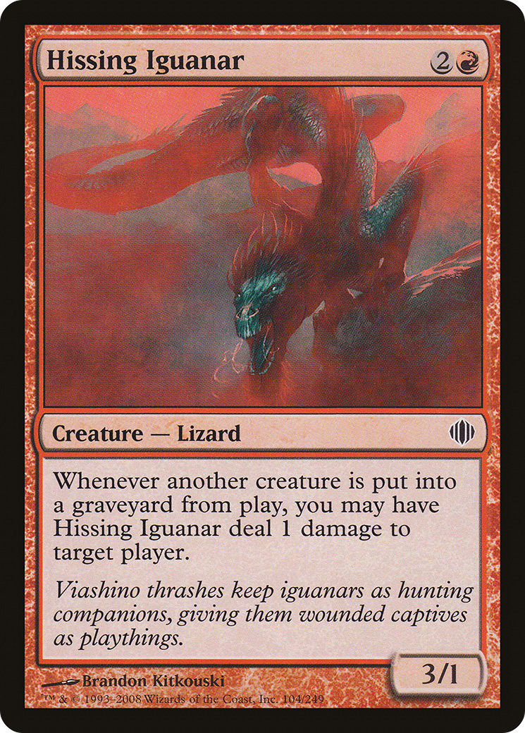 Hissing Iguanar - Foil