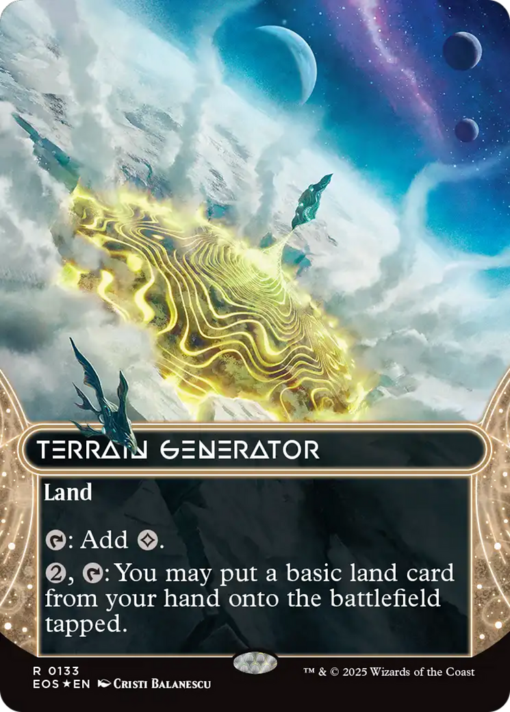 Terrain Generator (0133) (Borderless) - Galaxy Foil