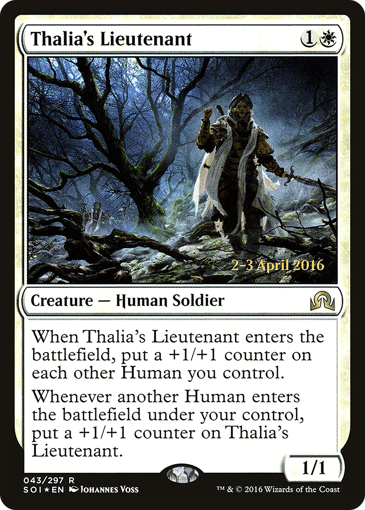 Thalia's Lieutenant (043) (Prerelease) - Foil