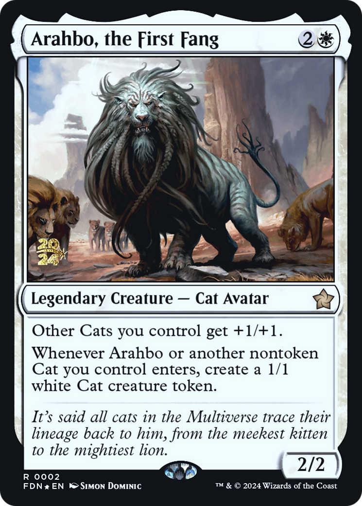 Arahbo, the First Fang (0002) (Prerelease) - Foil
