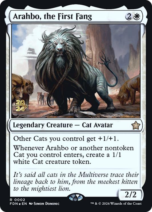Arahbo, the First Fang (0002) (Prerelease) - Foil
