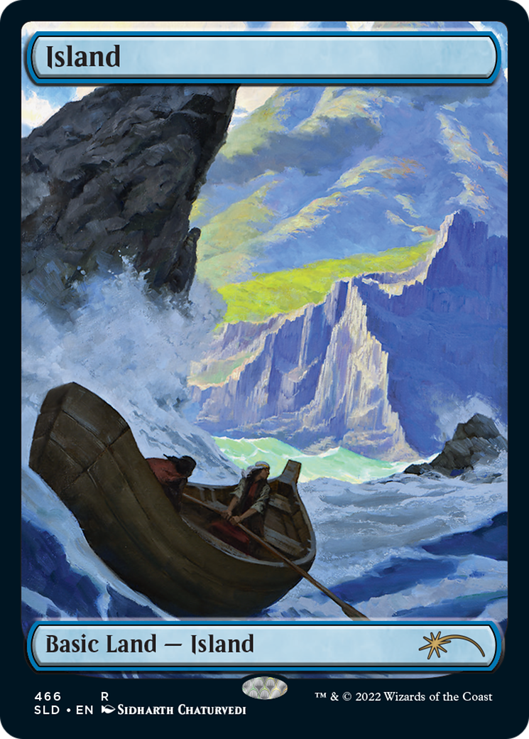 Island (466) (Textless) - Foil