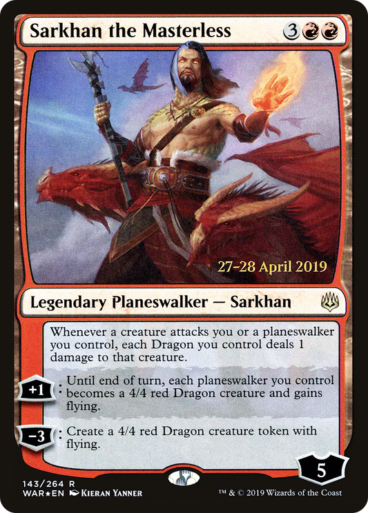 Sarkhan the Masterless (143) (Prerelease) - Foil