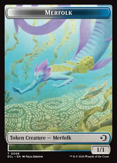 Merfolk (0008) // Shapeshifter (0001) Double-Sided Token (TECL) - Foil