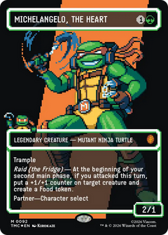 Michelangelo, the Heart (0092) (Borderless) (TMC) - Surge Foil