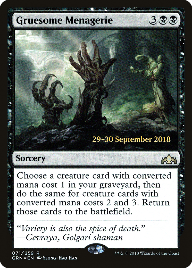 Gruesome Menagerie (071) (Prerelease) - Foil