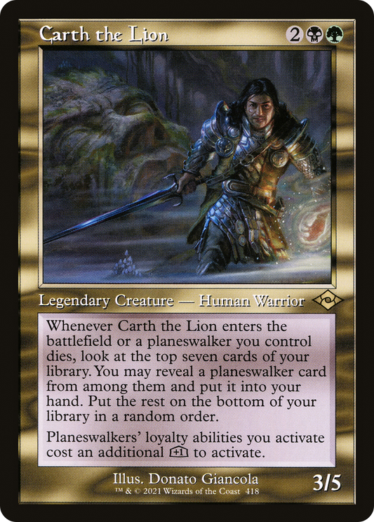 Carth the Lion (418) (Retro Frame) - Foil