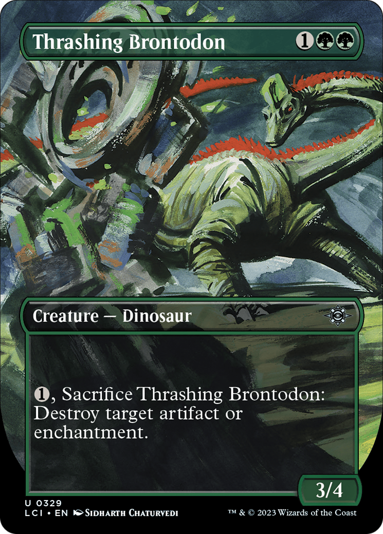 Thrashing Brontodon (0329) (Borderless)