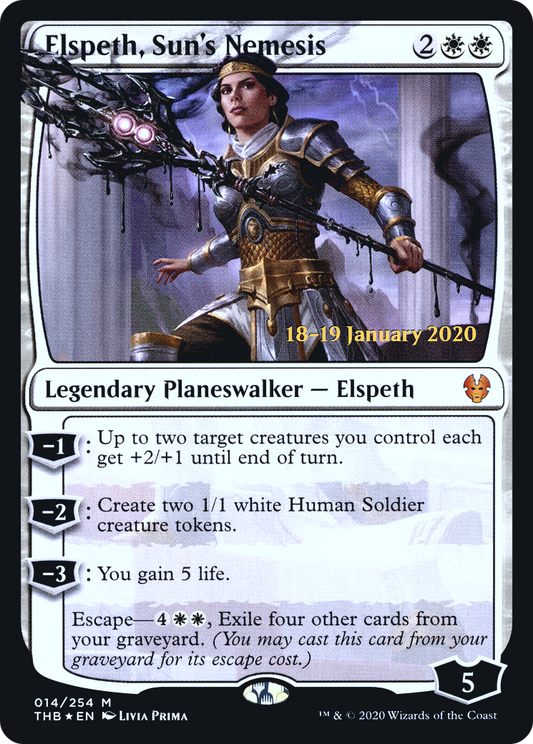 Elspeth, Sun's Nemesis (014) (Prerelease) - Foil