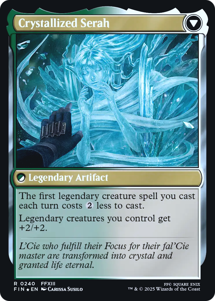 Serah Farron // Crystallized Serah (0240) (Prerelease) (PFIN) - Foil