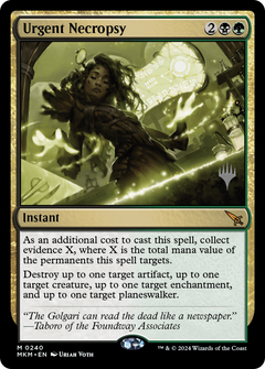 Urgent Necropsy (0240) (Promo Pack)