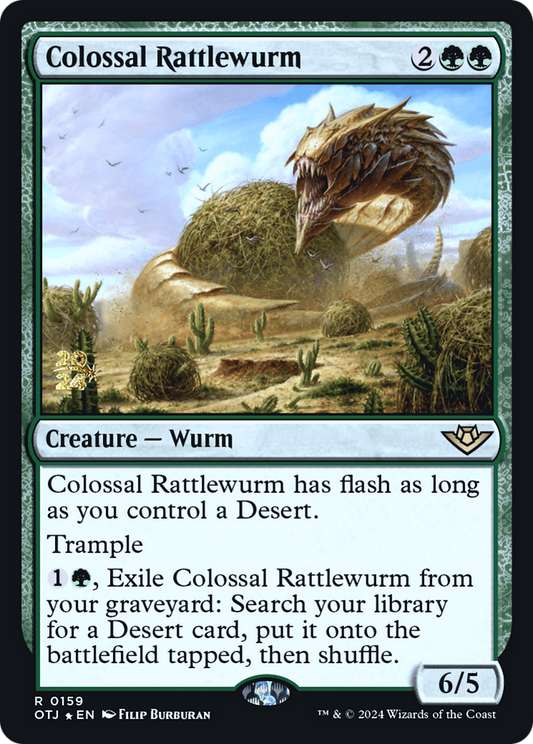 Colossal Rattlewurm (0159) (Prerelease) - Foil
